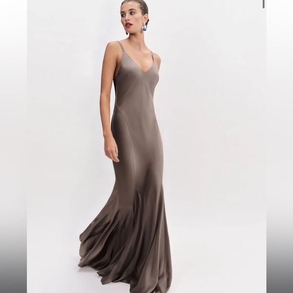 Reformation Tyler Satin Dress Size 2 - Picture 1 of 1